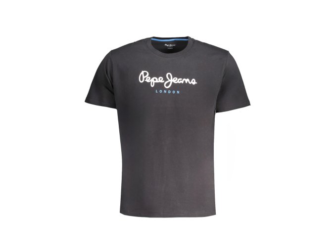 Štýlové Pánske Tričko s krátkym rukávom PEPE JEANS Čierna (Velkost 2XL, Farba Čierna)
