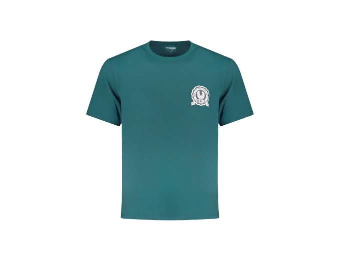 Štýlové Pánske Tričko s krátkym rukávom WRANGLER Zelená (Velkost 2XL, Farba Zelená)