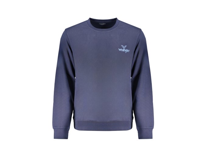 Športová Pánska Mikina bez zipsu WRANGLER Modrá (Velkost 2XL, Farba Modrá)