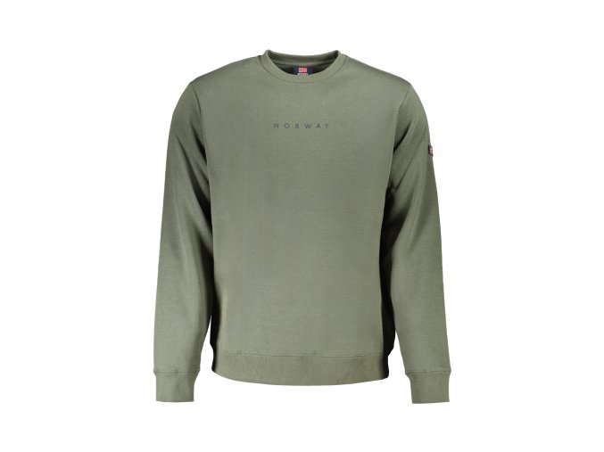 Športová Pánska Mikina bez zipsu NORWAY 1963 Zelená (Velkost 2XL, Farba Zelená)
