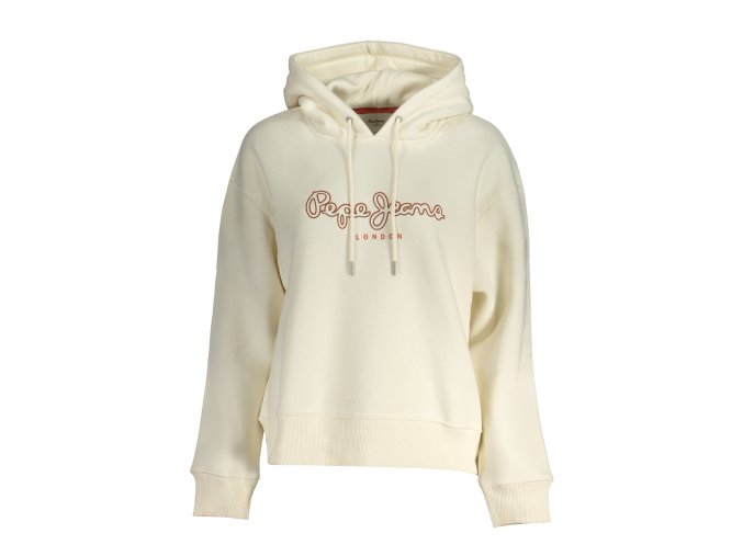 Športová Dámska Mikina bez zipsu   PEPE JEANS  Biela (Velkost XS, Farba Biela)