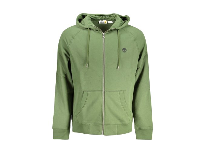 Športová Pánska Mikina so zipsom TIMBERLAND Zelená (Velkost S, Farba Zelená)