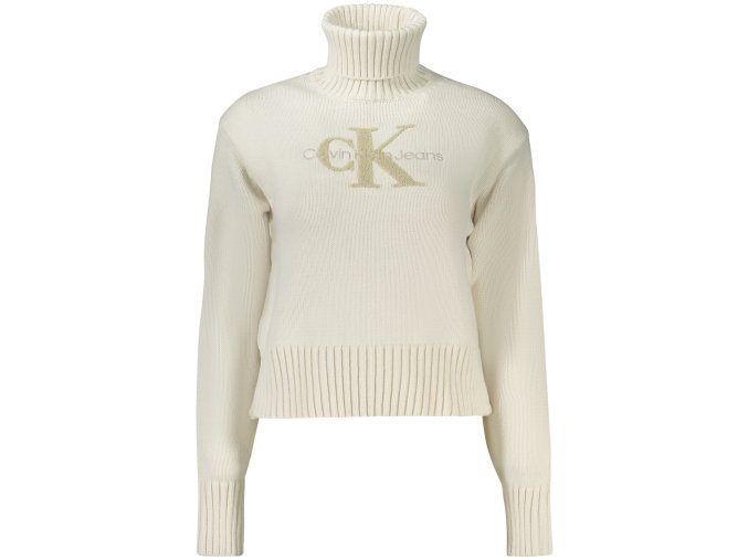 Elegantný Dámsky Sveter CALVIN KLEIN Biela (Velkost XL, Farba Biela)