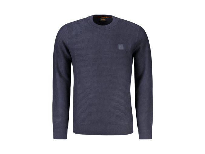 Elegantný Pánsky Pulóver HUGO BOSS Modrá (Velkost S, Farba Modrá)