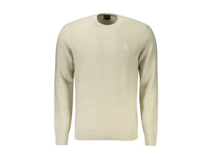 Elegantný Pánsky Pulóver HUGO BOSS Bežová (Velkost XL, Farba Bežová)