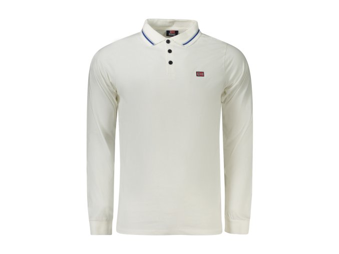 Športová Pánska Polokošeľa NORWAY 1963 Biela (Velkost 3XL, Farba Biela)