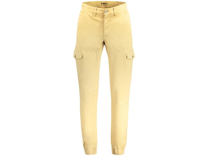 Športové Pánske Nohavice GUESS JEANS Bežová (Velkost 38L31, Farba Bežová)