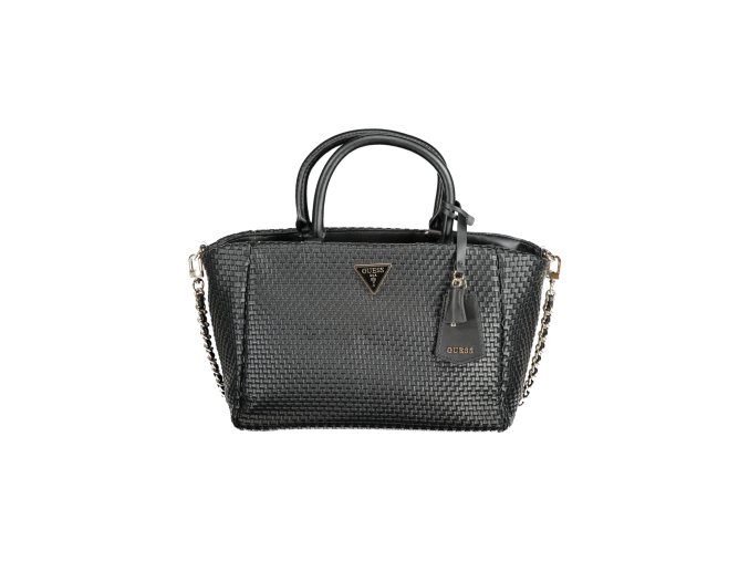 Štýlová Dámska Kabelka GUESS JEANS  30.0X22.0X14.0cm  Čierna (Velkost UNI, Farba Čierna)