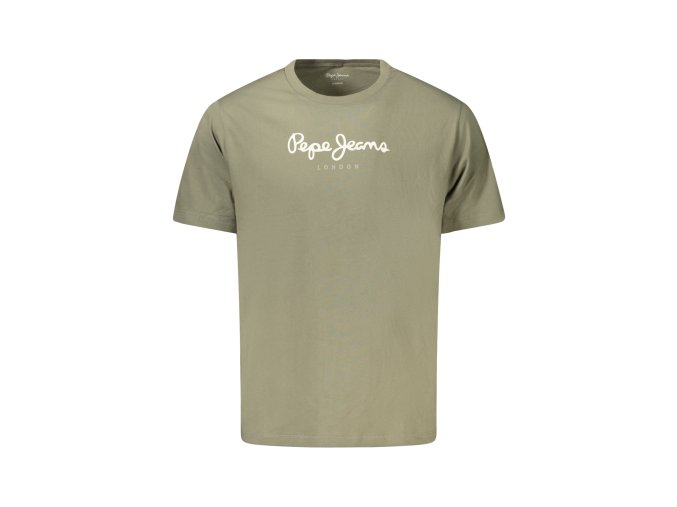 Štýlové Pánske Tričko s krátkym rukávom PEPE JEANS Zelená (Velkost XL, Farba Zelená)