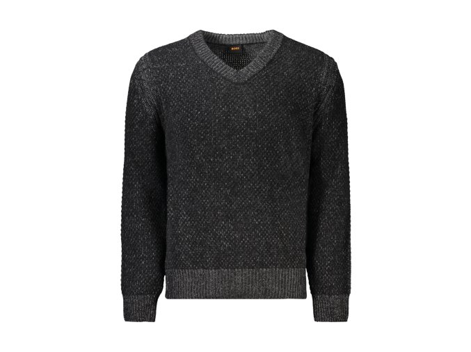 Elegantný Pánsky Sveter HUGO BOSS Čierna (Velkost 2XL, Farba Čierna)
