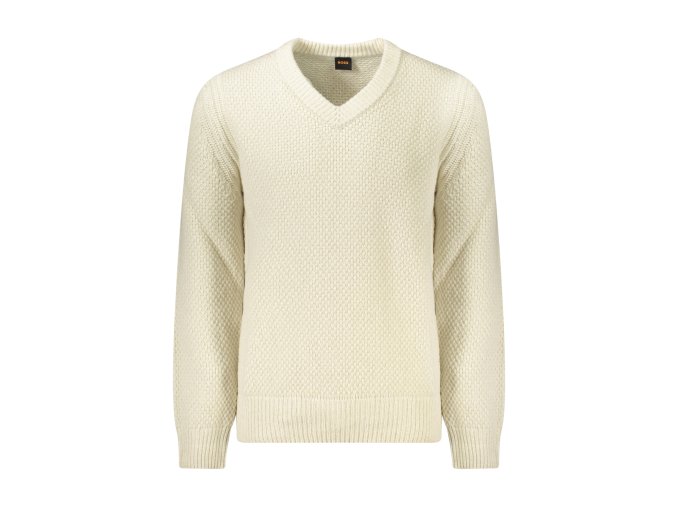 Elegantný Pánsky Sveter HUGO BOSS Bežová (Velkost 2XL, Farba Bežová)