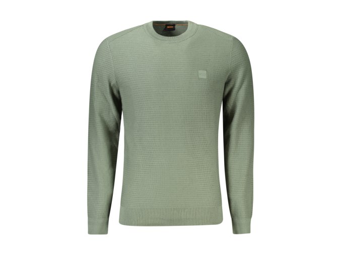 Elegantný Pánsky Pulóver HUGO BOSS Zelená (Velkost 2XL, Farba Zelená)