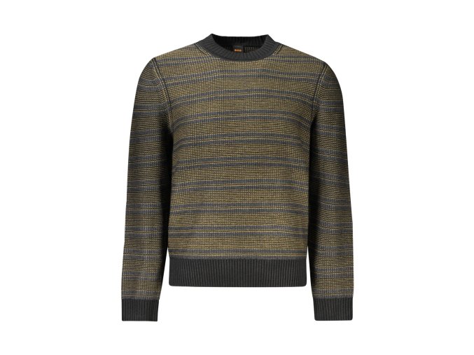 Elegantný Pánsky Pulóver HUGO BOSS Čierna (Velkost XL, Farba Čierna)