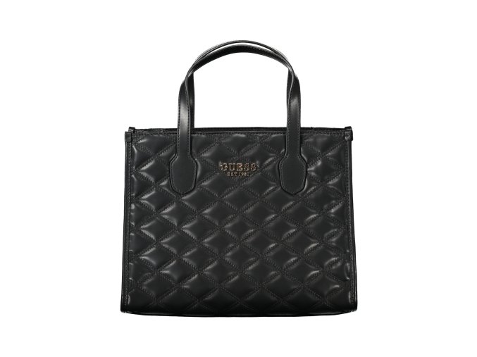 Štýlová Dámska Kabelka GUESS JEANS  33.0X26.0X12.0cm  Čierna (Velkost UNI, Farba Čierna)