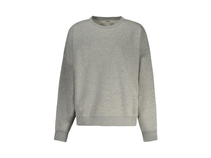 Športová Dámska Mikina bez zipsu   GUESS JEANS  Šedá (Velkost M, Farba Šedá)