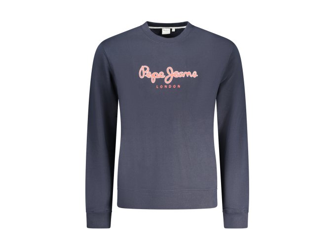 Športová Pánska Mikina bez zipsu PEPE JEANS Modrá (Velkost S, Farba Modrá)