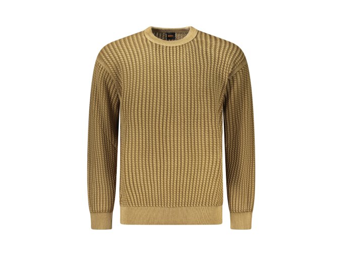 Elegantný Pánsky Pulóver BOSS Hnedá (Velkost 2XL, Farba Hnedá)