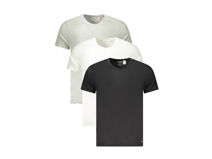 Štýlové Pánske Tričko s krátkym rukávom CALVIN KLEIN Šedá (Velkost 2XL, Farba Šedá)