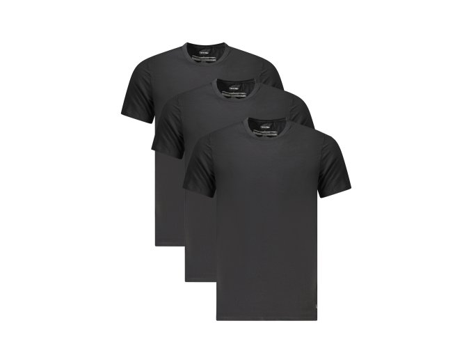 Štýlové Pánske Tričko s krátkym rukávom CALVIN KLEIN Čierna (Velkost XL, Farba Čierna)