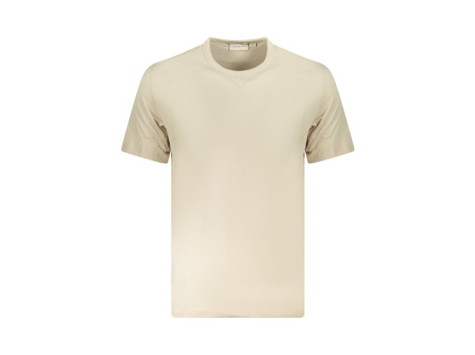 Štýlové Pánske Tričko s krátkym rukávom CALVIN KLEIN Bežová (Velkost 2XL, Farba Bežová)