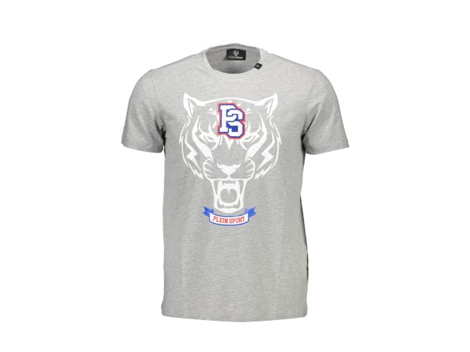 Štýlové Pánske Tričko s krátkym rukávom PLEIN SPORT Šedá (Velkost 2XL, Farba Šedá)