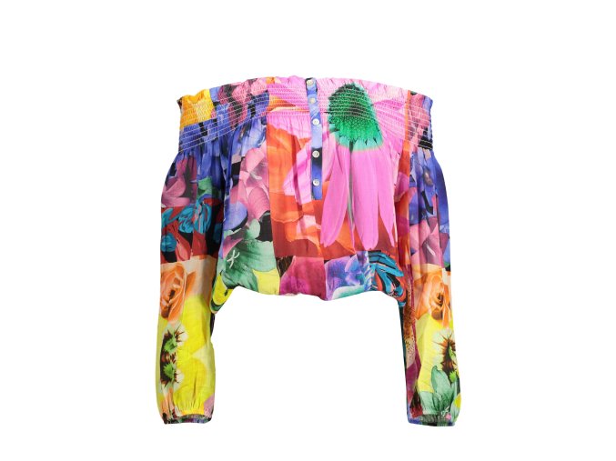 Štýlové Dámske Tričko s dlhým rukávom DESIGUAL Ružová (Velkost 2XL, Farba Ružová)