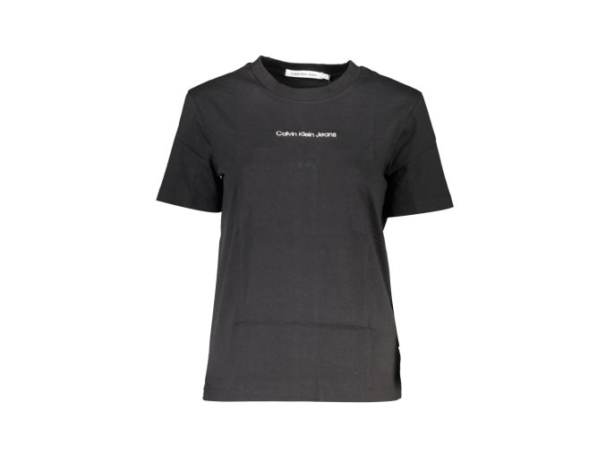 Štýlové Dámske Tričko s krátkym rukávom CALVIN KLEIN Čierna (Velkost 2XS, Farba Čierna)