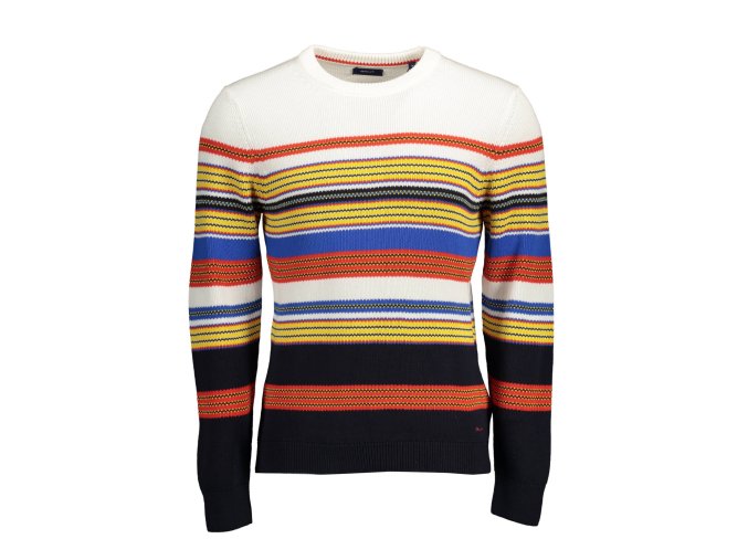 Elegantný Pánsky Pulóver GANT Modrá (Velkost 2XL, Farba Modrá)
