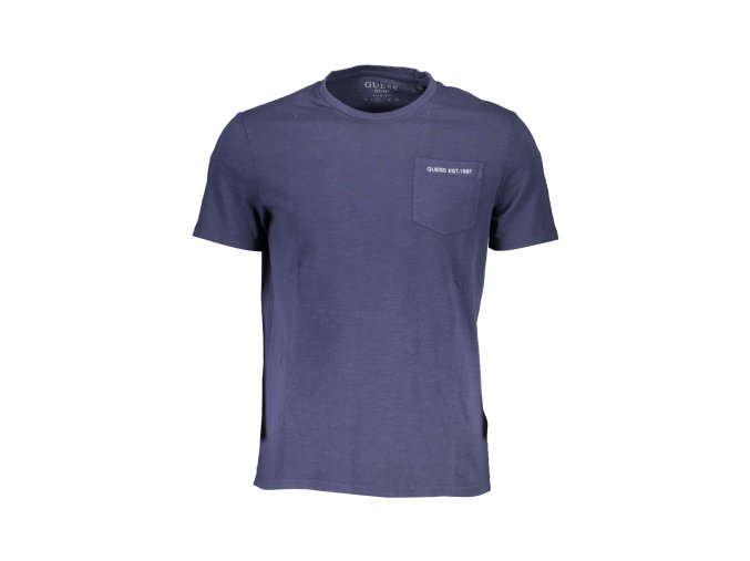 Štýlové Pánske Tričko s krátkym rukávom GUESS JEANS Modrá (Velkost XL, Farba Modrá)