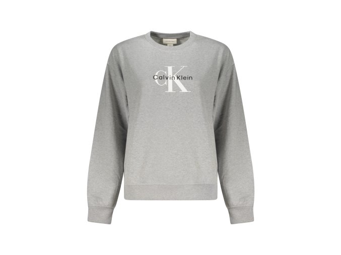 Športová Dámska Mikina bez zipsu   CALVIN KLEIN  Šedá (Velkost XL, Farba Šedá)