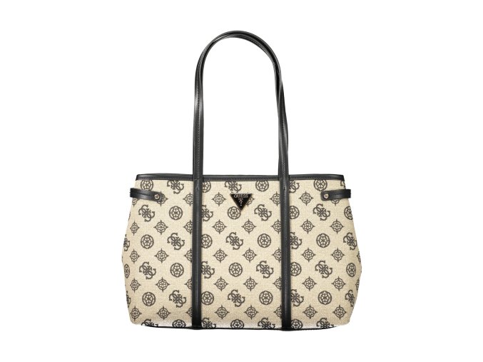 Štýlová Dámska Kabelka GUESS JEANS  38.0X27.0X10.0cm  Bežová (Velkost UNI, Farba Bežová)