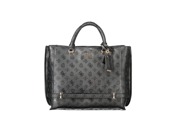 Štýlová Dámska Kabelka GUESS JEANS  35.0X27.0X12.0cm  Čierna (Velkost UNI, Farba Čierna)