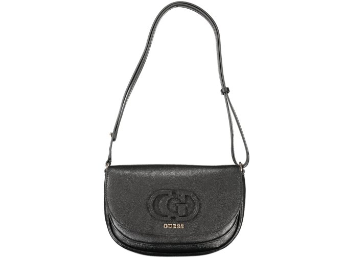 Štýlová Dámska Kabelka GUESS JEANS  24.0X17.0X4.0cm  Čierna (Velkost UNI, Farba Čierna)