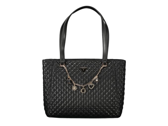 Štýlová Dámska Kabelka GUESS JEANS  32.0X26.0X10.0cm  Čierna (Velkost UNI, Farba Čierna)