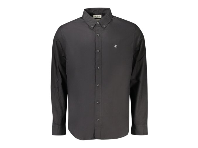 Elegantná Pánska Košeľa CALVIN KLEIN Čierna (Velkost M, Farba Čierna)