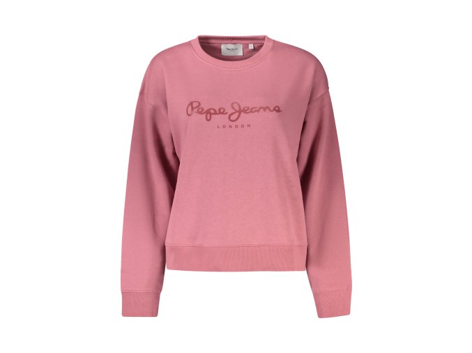 Športová Dámska Mikina bez zipsu   PEPE JEANS  Fialová (Velkost L, Farba Fialová)