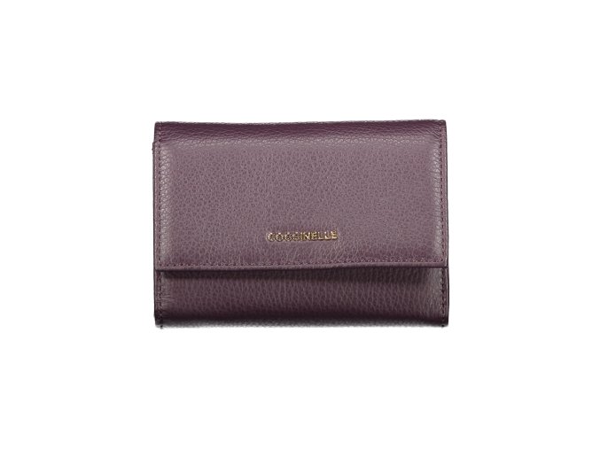 Praktická Dámska Peňaženka COCCINELLE 14.0X10.0X4.0cm Fialová (Velkost UNI, Farba Fialová)