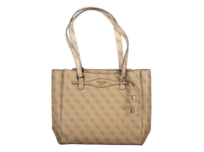 Štýlová Dámska Kabelka GUESS JEANS  30.0X27.0X12.0cm  Bežová (Velkost UNI, Farba Bežová)