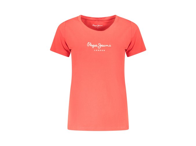 Štýlové Dámske Tričko s krátkym rukávom PEPE JEANS Červená (Velkost S, Farba Červená)