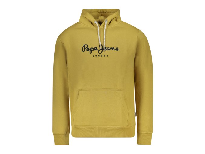 Športová Pánska Mikina bez zipsu PEPE JEANS Žltá (Velkost 2XL, Farba Žltá)