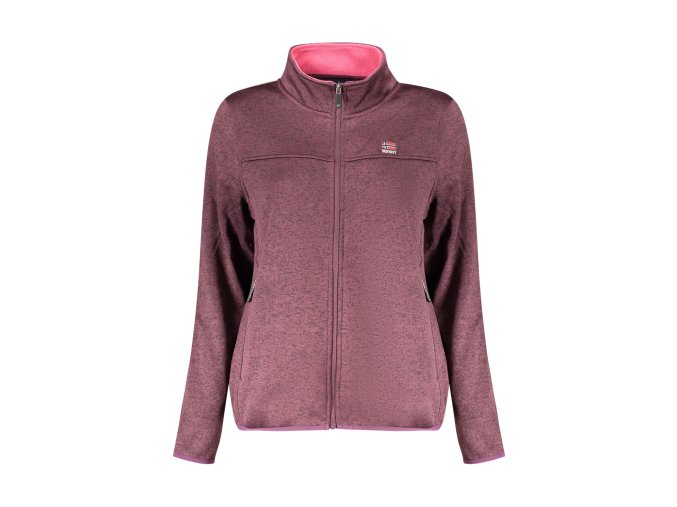 Športová Dámska Mikina so zipsom NORWAY 1963 Fialová (Velkost 2XL, Farba Fialová)
