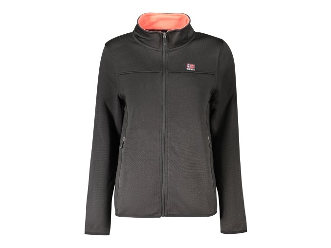 Športová Dámska Mikina so zipsom NORWAY 1963 Čierna (Velkost 2XL, Farba Čierna)