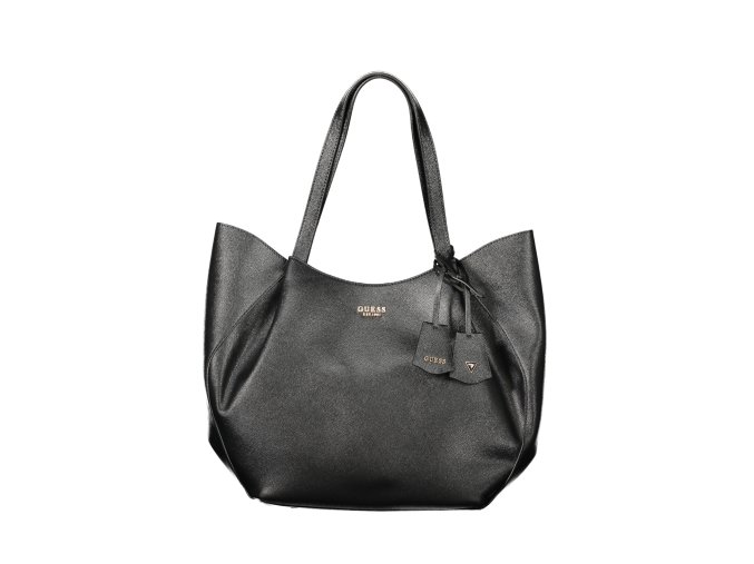 Štýlová Dámska Kabelka GUESS JEANS  40.0X33.0X10.0cm  Čierna (Velkost UNI, Farba Čierna)