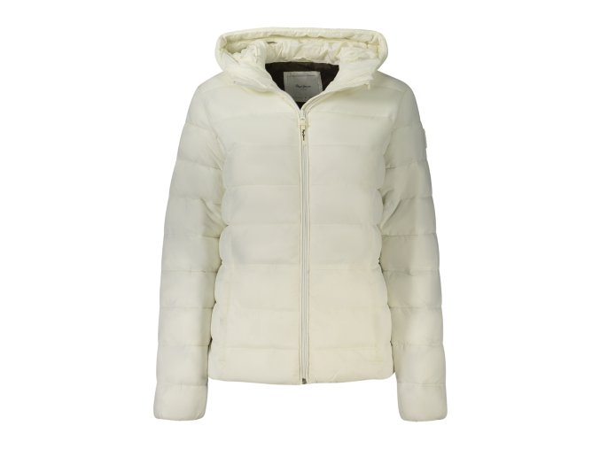 Kvalitná Dámska Zimná Bunda PEPE JEANS Biela (Velkost L, Farba Biela)
