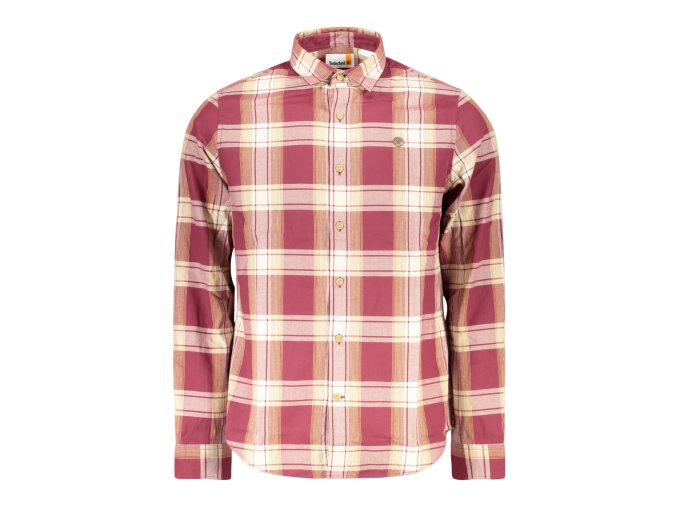 Elegantná Pánska Košeľa TIMBERLAND Červená (Velkost 3XL, Farba Červená)