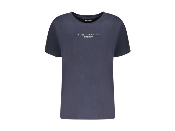 Štýlová Elegancia - Dámske Tričko s Krátkym Rukávom Modrá (Velkost 2XL, Farba Modrá)