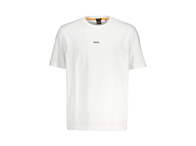 Štýlové Pánske Tričko s krátkym rukávom BOSS Biela (Velkost 2XL, Farba Biela)