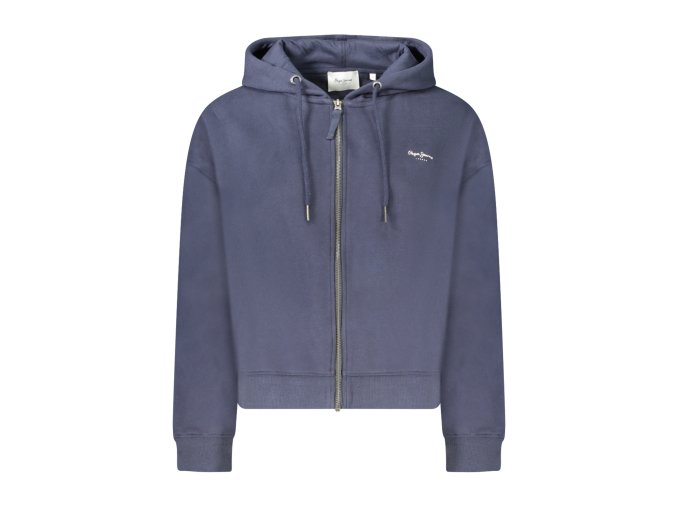 Športová Dámska Mikina so zipsom PEPE JEANS Modrá (Velkost XL, Farba Modrá)