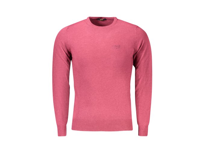 Elegantný Pánsky Pulóver CAVALLI CLASS Červená (Velkost 2XL, Farba Červená)