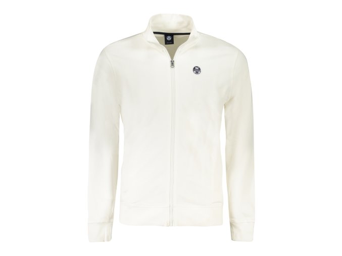Športová Pánska Mikina so zipsom NORTH SAILS Biela (Velkost 3XL, Farba Biela)